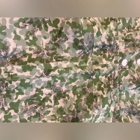 Vintage Floral Green Button-Up Dress - Picture 7 of 8